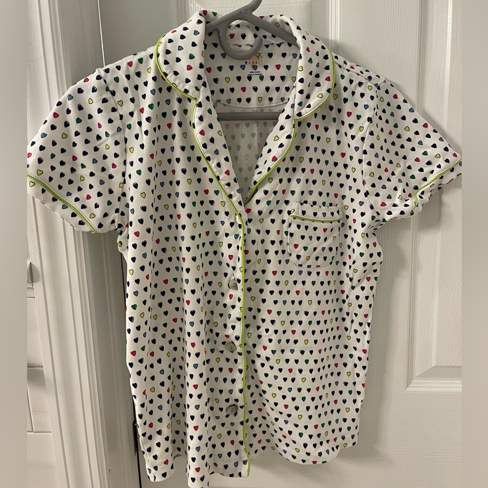 Roller Rabbit PJ short set in pop hearts